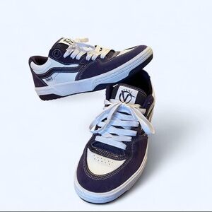 Vans Purple Low-Top Skate Shoe Interior Label